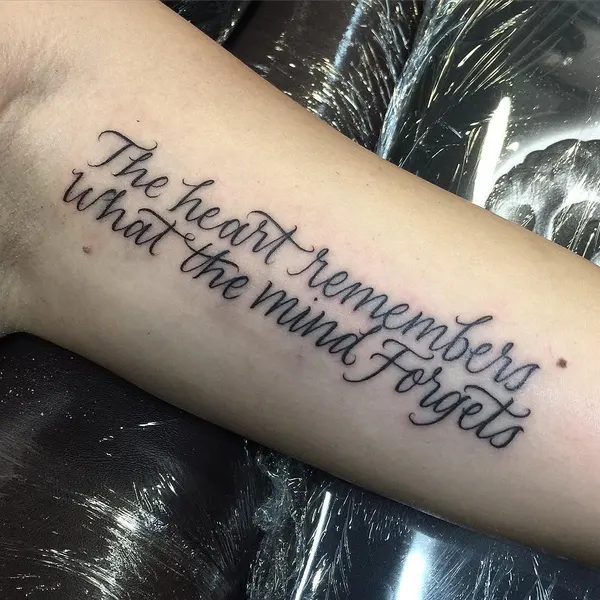 Lettering, 문구, 가사, 추모 문구
