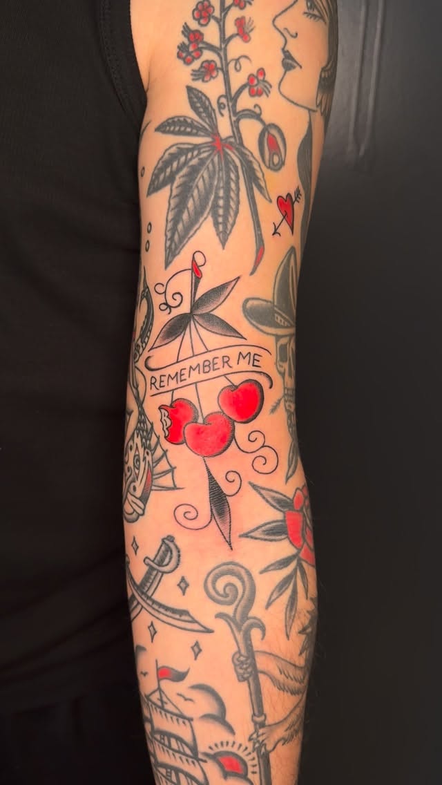Flower, Rose, Lettering