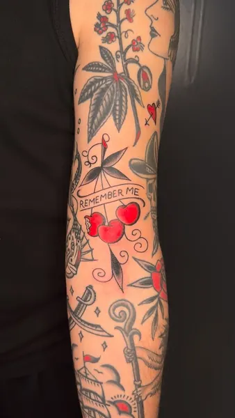 Flower, Rose, Lettering