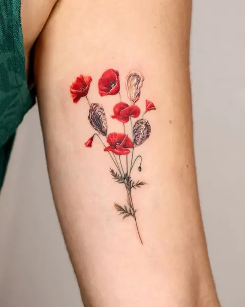 Flower, 튤립, 양귀비