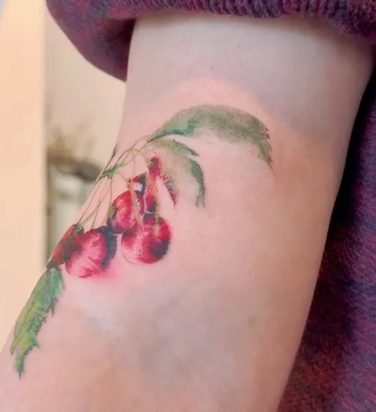 Flower, 사과, 과일, 석류, 딸기, 체리, 포도