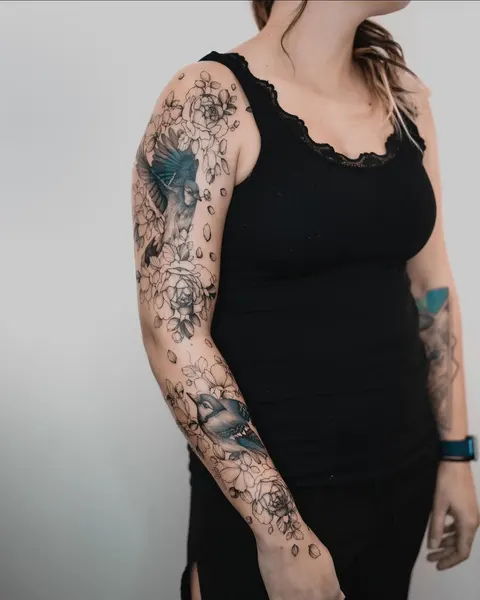 Flower, Rose, 슬리브, 커버업, 꽃 배경