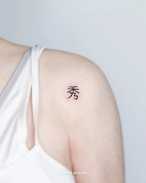 띠, 한자, 한자 레터링