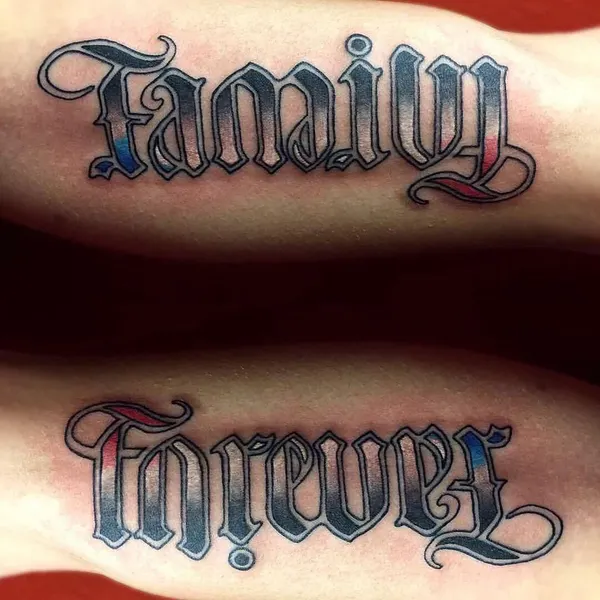 Lettering, 가족 이름