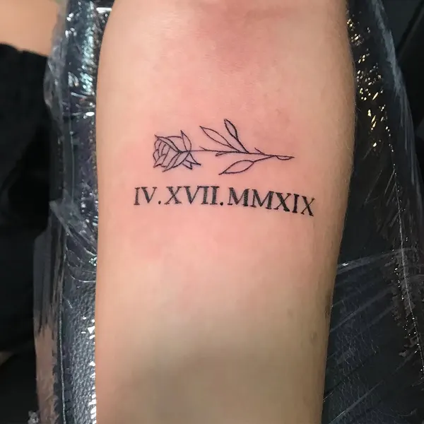 Flower, Lettering
