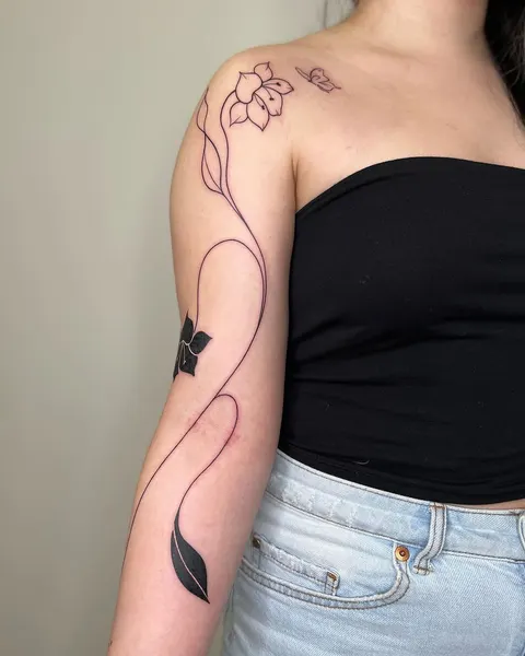 Flower, Rose, 커스텀 타투