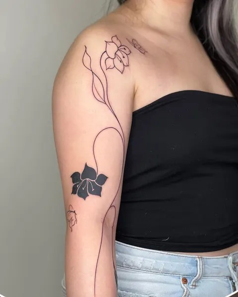 Flower, Rose, 커스텀 타투