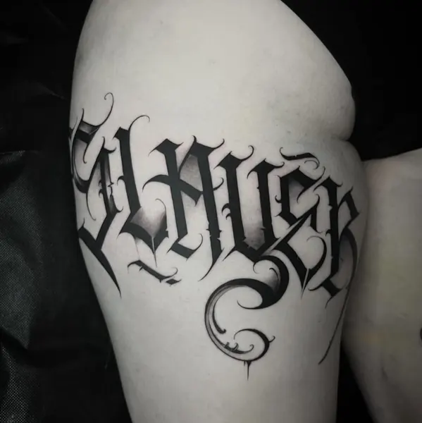 Lettering, 갱스터, 고딕 레터링