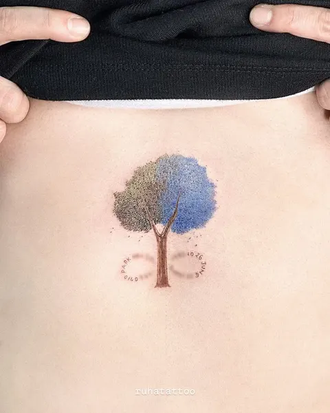 숲, 잎, 버섯, 뿌리, 섬, 폐, 풀, 나무, 실루엣, 은행잎, 작은 타투, Nature, 치유, 소나무, 초현실, 카네이션