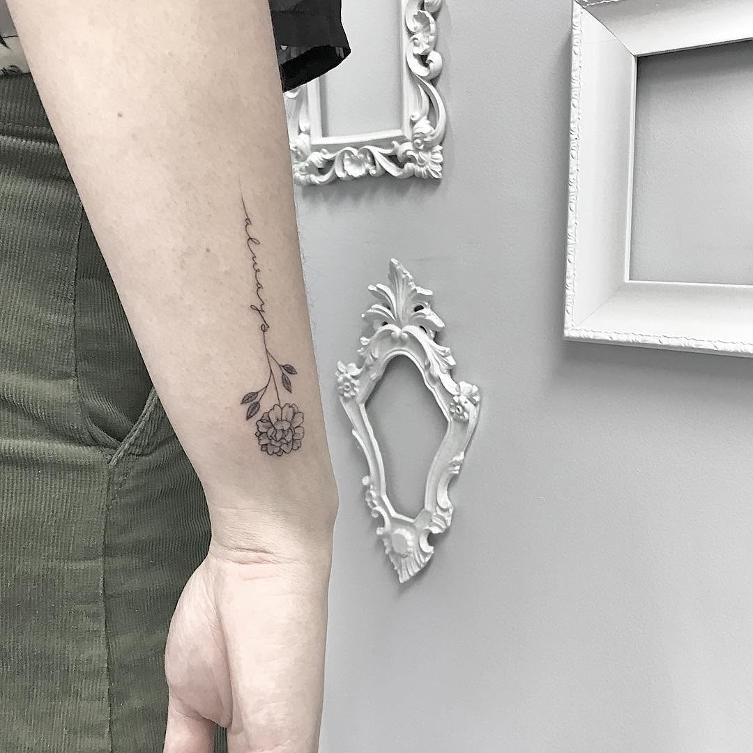 Lettering, Flower