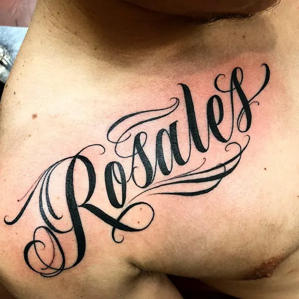 Lettering, 이름, 가족 이름, 고딕 레터링, 올드 잉글리시