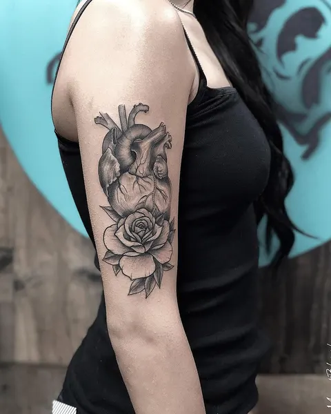 Flower, Rose, 심장 해부도