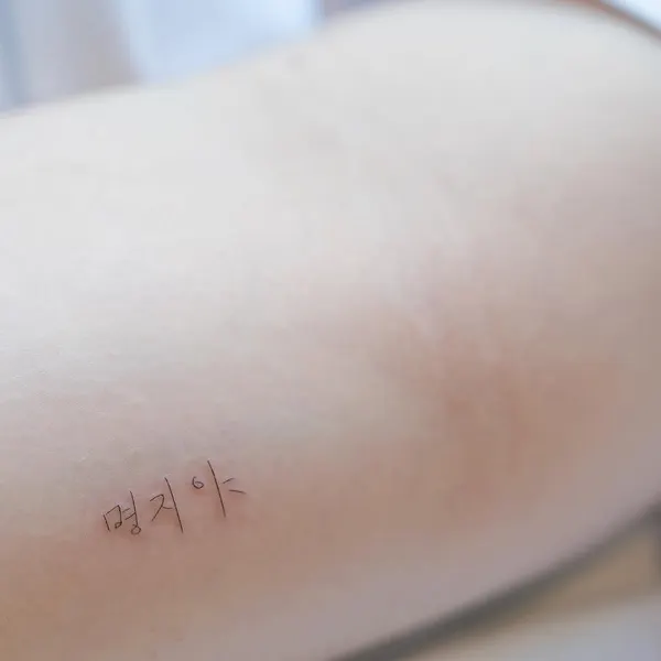 문장, 한글 레터링, 문구