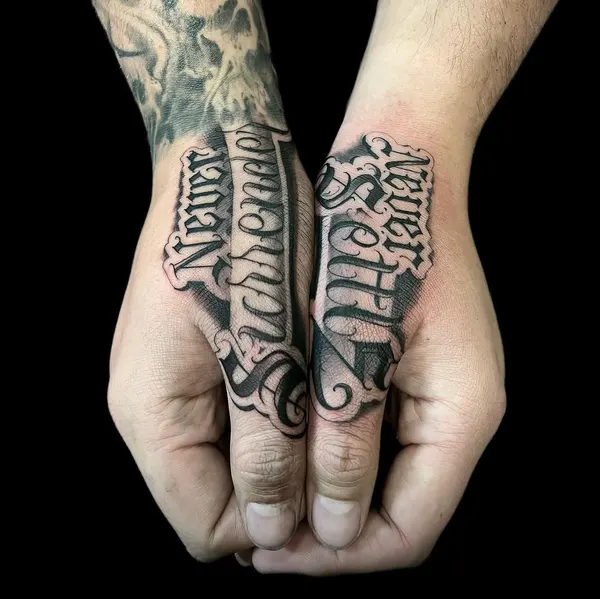 Lettering, 갱스터, 고딕 레터링