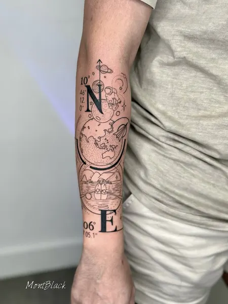 장면, 올드 잉글리시, 노리개, 커스텀 타투, Lettering
