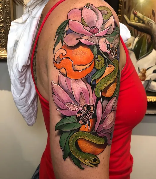 Flower, Rose, Dragon