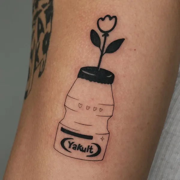 Flower, 병, 컵, 담배, 커피, 향수, 라이터, 와인잔
