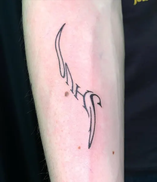 Lettering, 서명, 프레임, 활과 화살