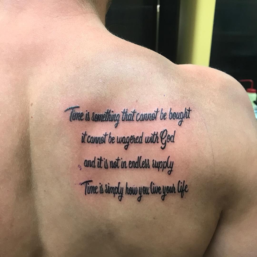 Lettering, 시, 가사, 추모 문구, 문장