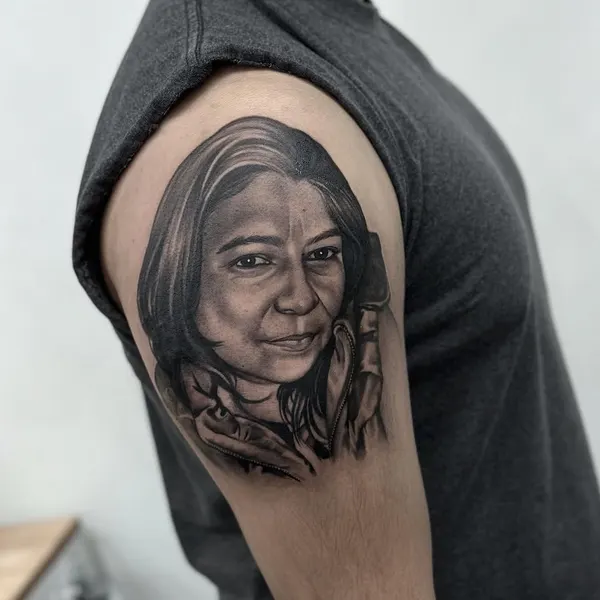 여성, 아시아, 어머니, 포트레이트, 얼굴