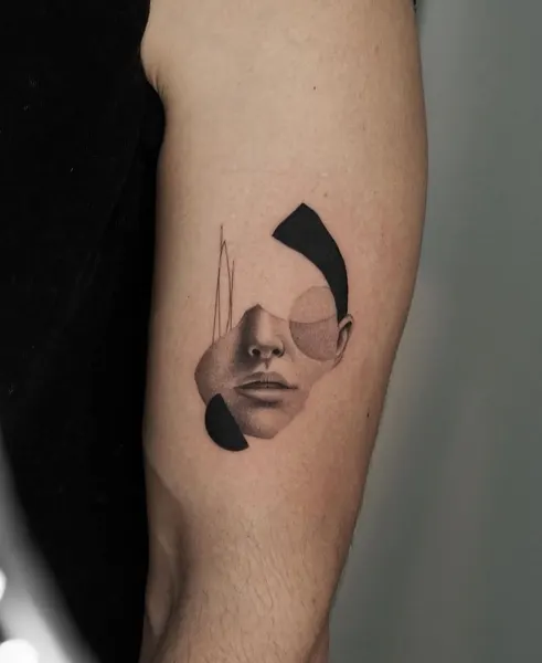 얼굴, 남성, 뇌신, 오니, 유령, 텐구, 펑크, 한야, 게이샤, 다루마, 삼족오, 초현실, 어릿광대, 우키요에, 큰 타투, 연기, 풍신, 그래픽, 노리개, 카메라, 카타나