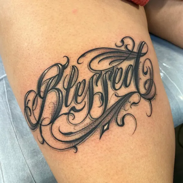 Lettering, 이름, 가족 이름, 고딕 레터링