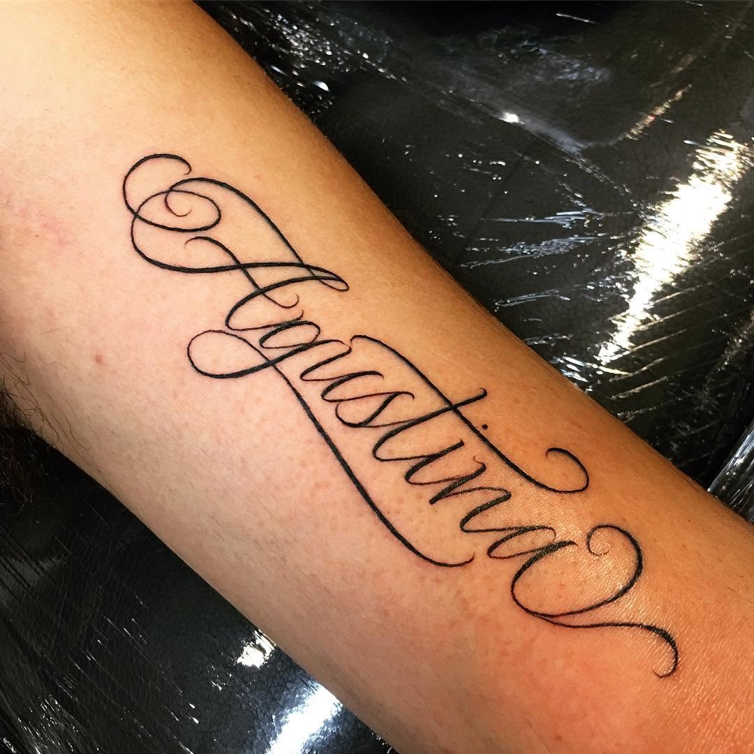 Lettering, 이름, 고딕 레터링, 단어