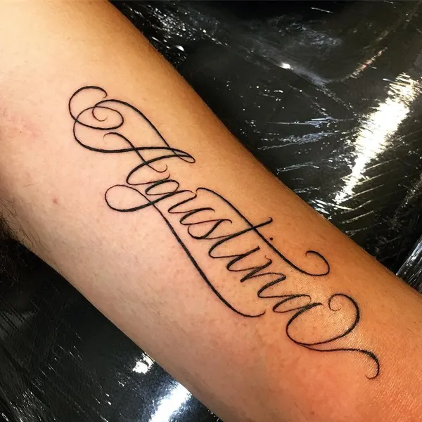 Lettering, 이름, 고딕 레터링, 단어
