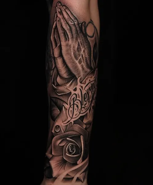 Lettering, Flower, Rose