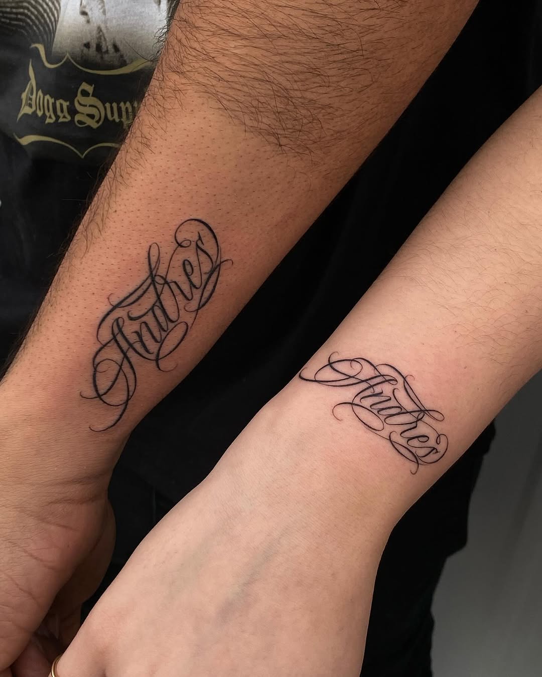 Lettering, 커플, 커플 타투, 우정, 커플/우정 타투