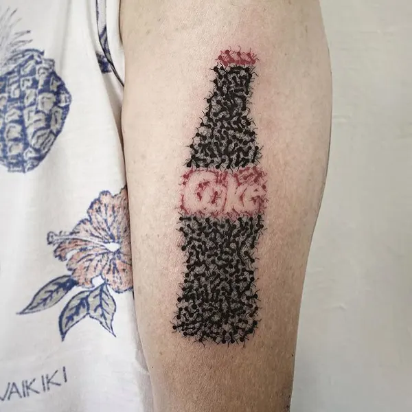 무한, 모래, 장면, 커스텀 타투