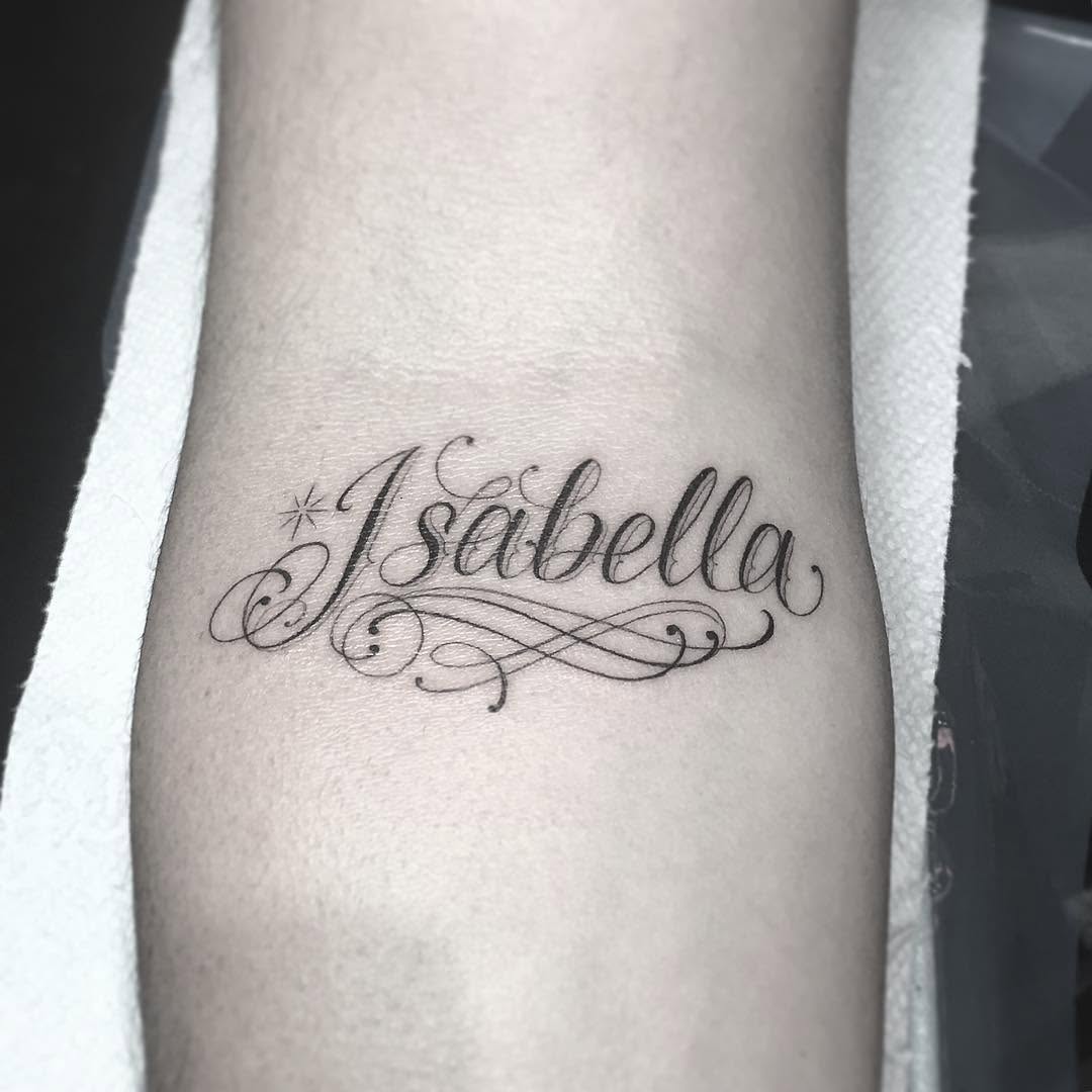 Lettering, 이름, 가족 이름, 고딕 레터링, 타자기 폰트