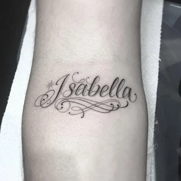 Lettering, 이름, 가족 이름, 고딕 레터링, 타자기 폰트