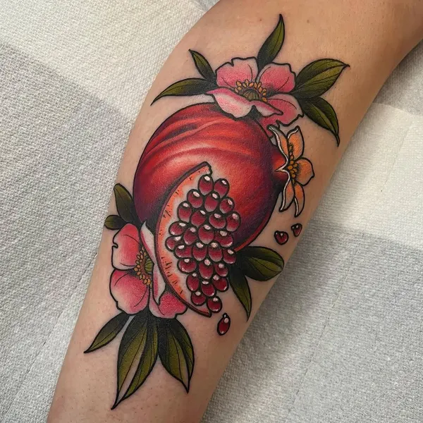Flower, Rose, 딸기, 석류, 과일
