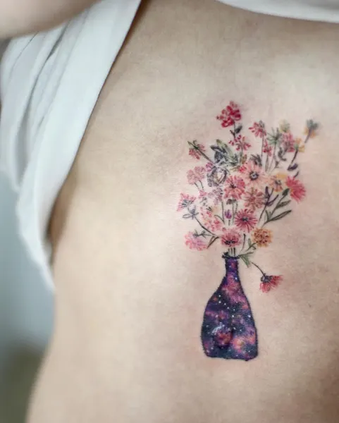 벚꽃, Flower, 매화, 꽃 배경, 뿌리, 등 전체 타투