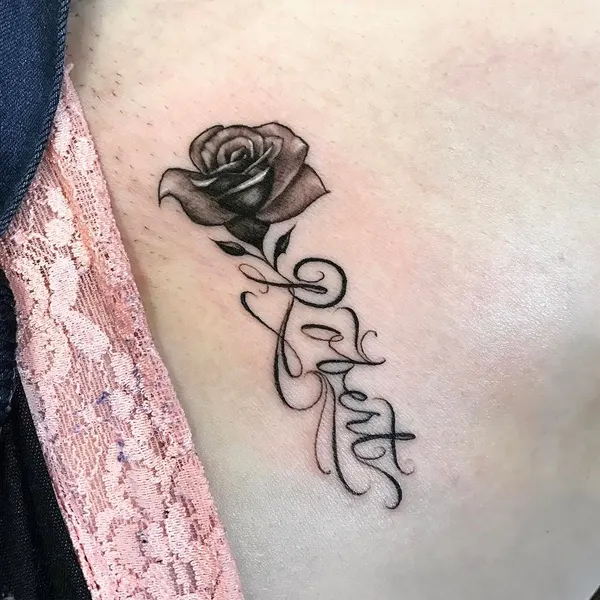 Lettering, Flower