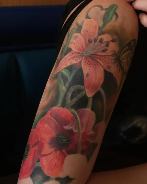 Flower, 양귀비, 하프슬리브, 일본 단풍