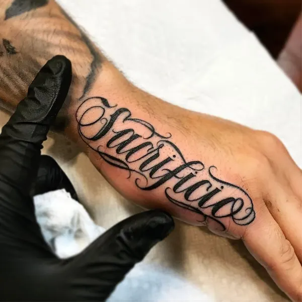 Lettering, 단어, 이름, 가족 이름, 올드 잉글리시, 타자기 폰트