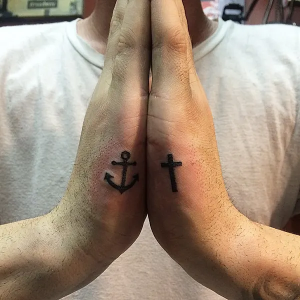 배, 묵주, 믿음, 닻, 우정, 정의, 커플, 희생, 양면성, 기도하는 손, 커플 타투, 우정 타투, 커플/우정 타투