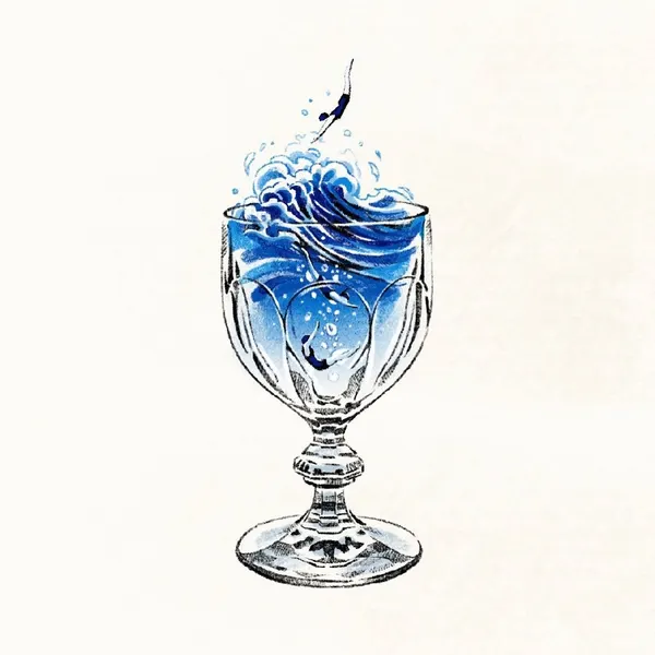 Flower, 와인잔