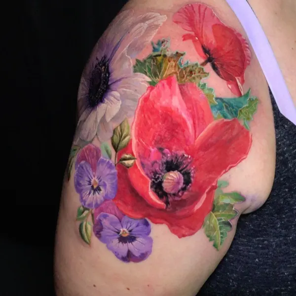 Flower, Rose, 양귀비, 히비스커스, 꽃 배경