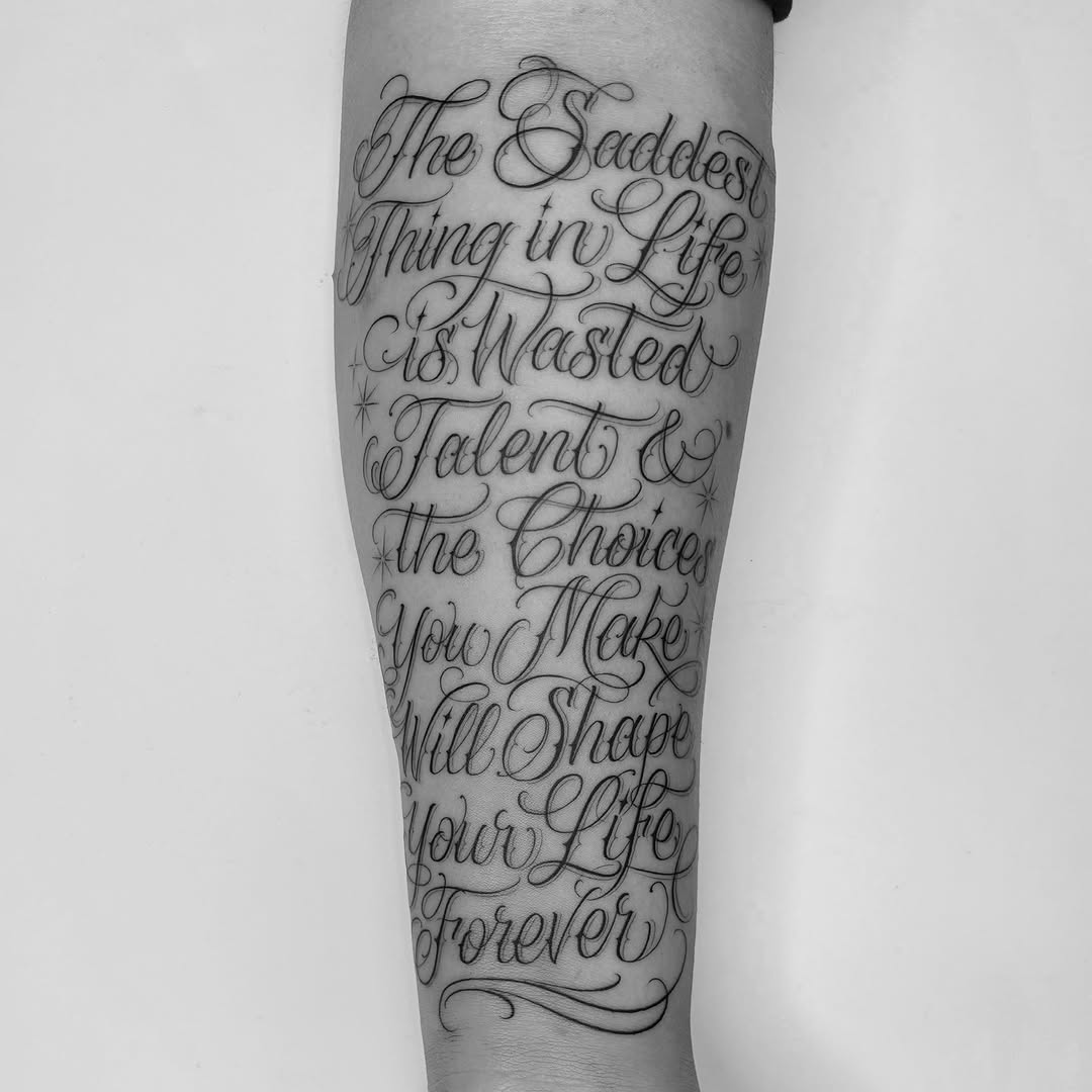 Lettering, 문구, 시, 가사