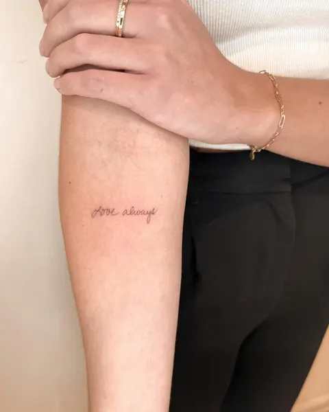 Lettering, 용기, 물망초
