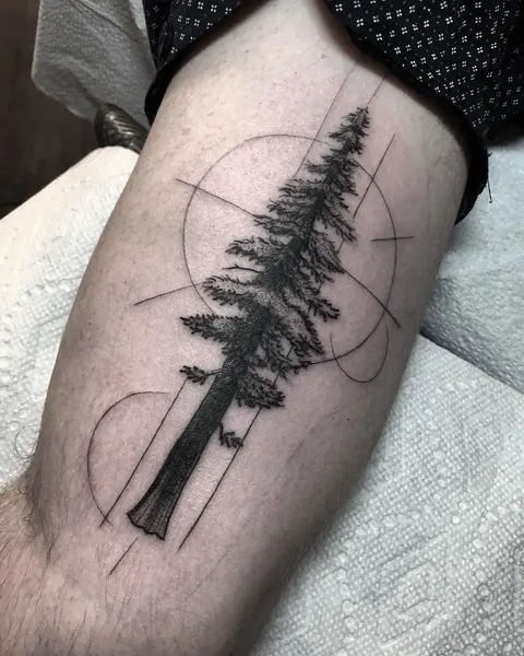 Nature, 번개, 비, 폭포, 소나무