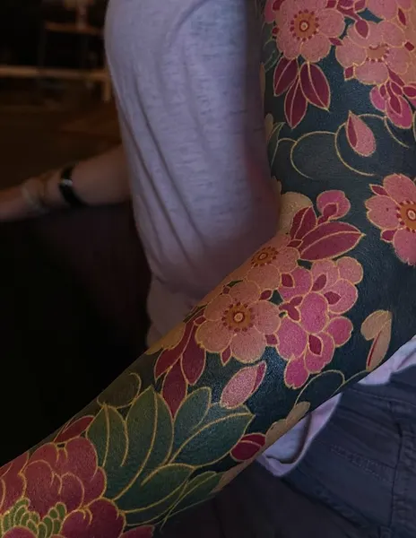 Flower, Rose, 슬리브, 하프슬리브