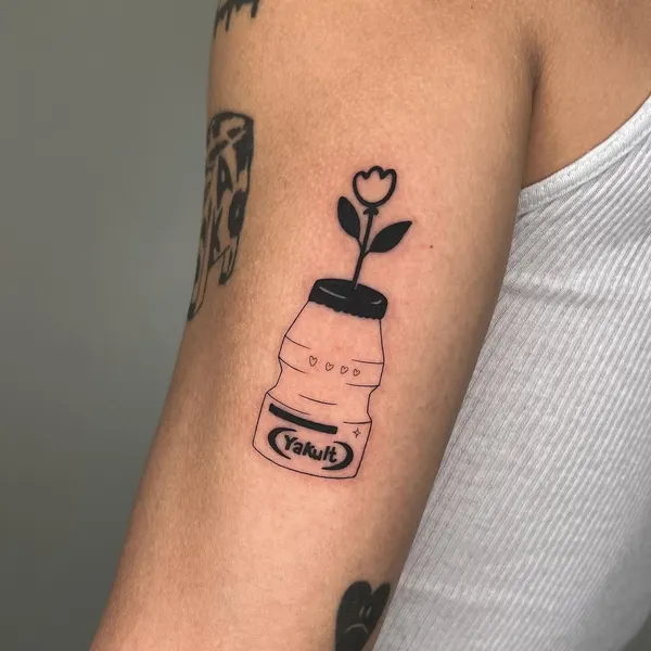 Flower, 병, 컵, 담배, 커피, 향수, 라이터, 와인잔