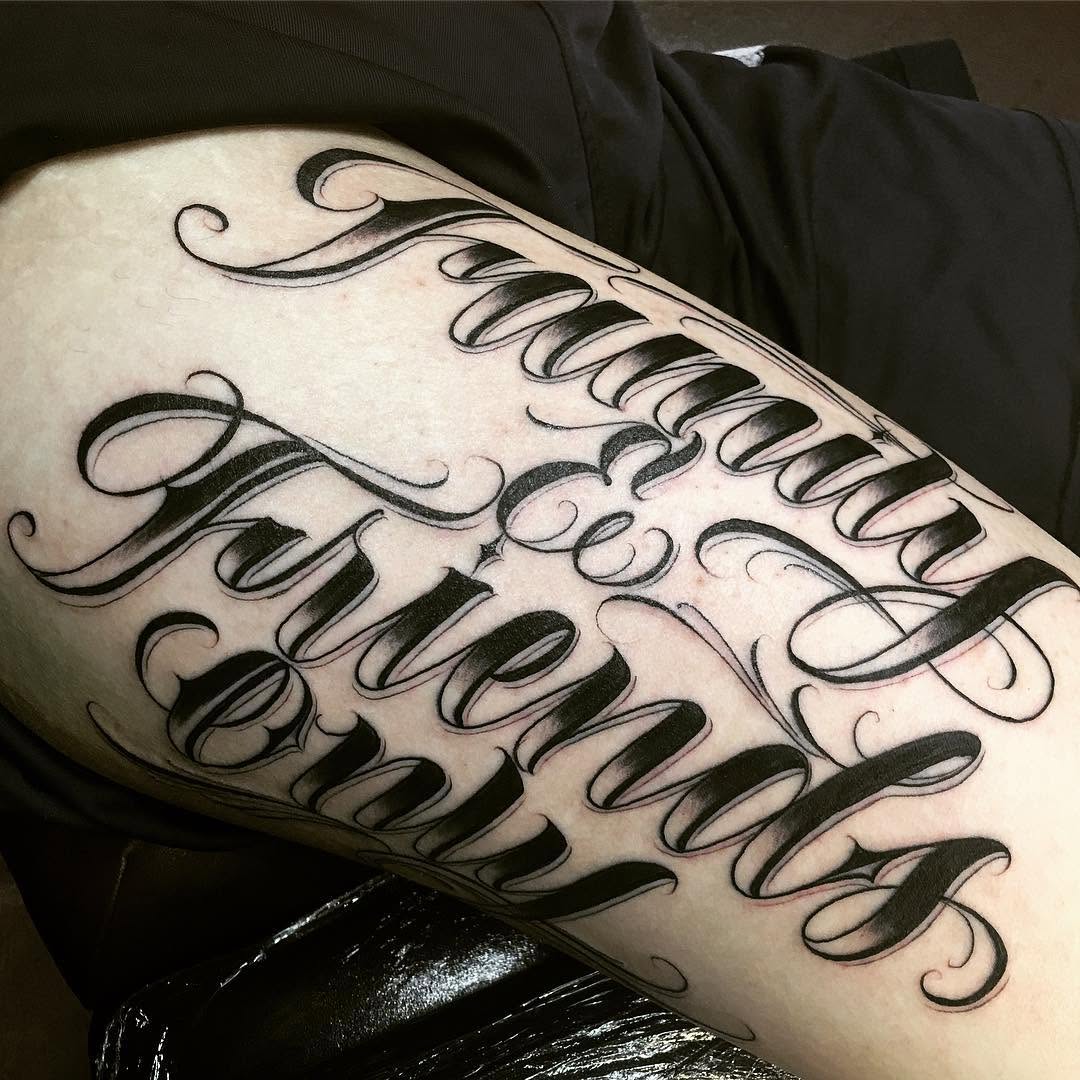Lettering, 타자기 폰트, 고딕 레터링