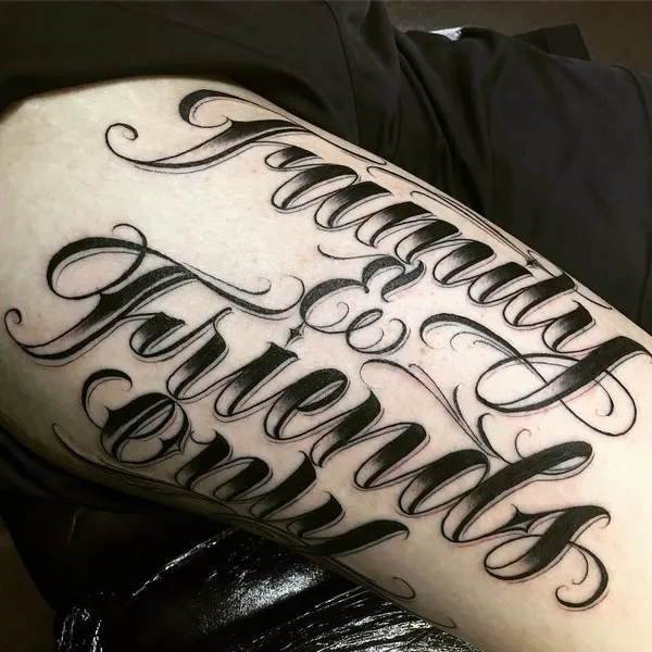 Lettering, 타자기 폰트, 고딕 레터링