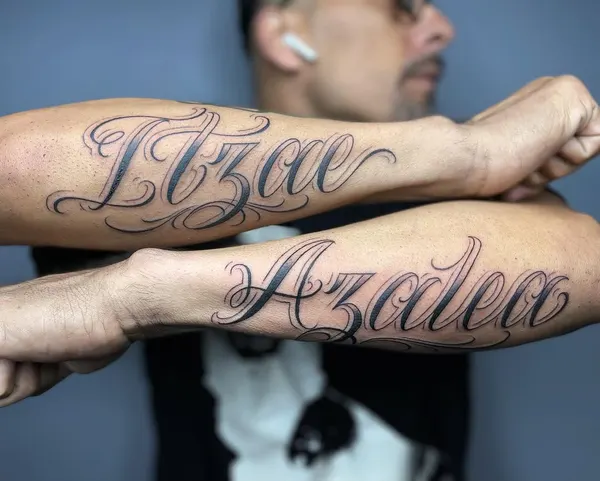 Lettering, 가족 이름, 추모 문구
