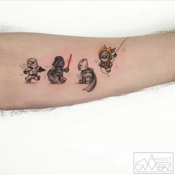 게임, 영화, 가족, 우정, 카툰, 한복, 가족 타투, Mini